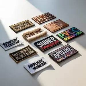 diverse custom patch types.