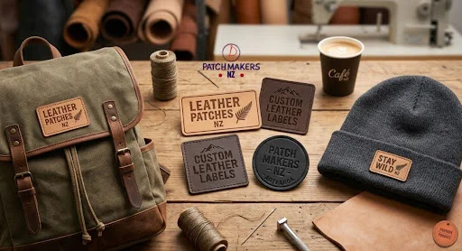 Use of leather patches NZ for tactical bags and hats.