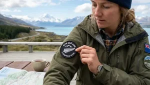 Attaching a Velcro patch to a jacket in NZ